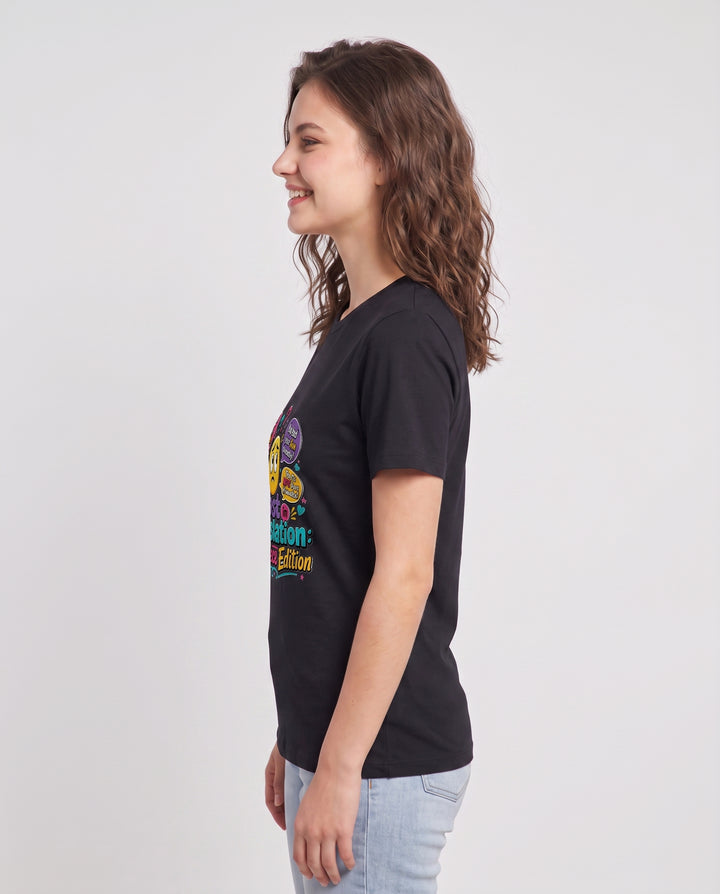 Lost in Translation: Aunt-Niece Edition Women's Black T-Shirt product image 3