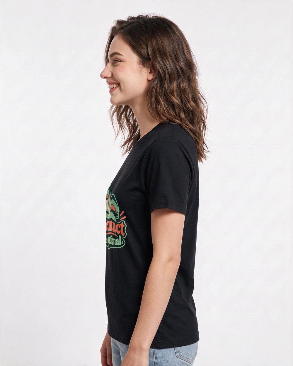 Neurodiversity Black T-Shirt for Women – Everyday Expression Graphic Tee product image 2