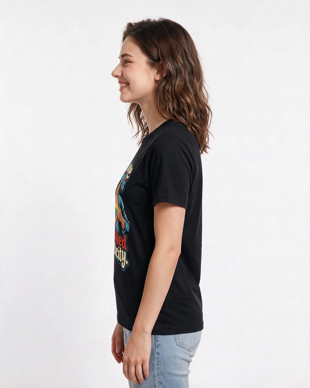 Pride Black T-Shirt for Women – Everyday Expression Graphic Tee product image 2