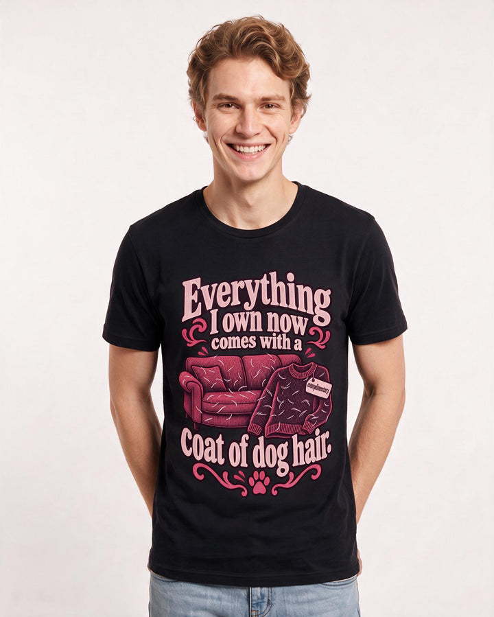 Cat Lover Black T-Shirt for Men – Everyday Expression Graphic Tee product image 1