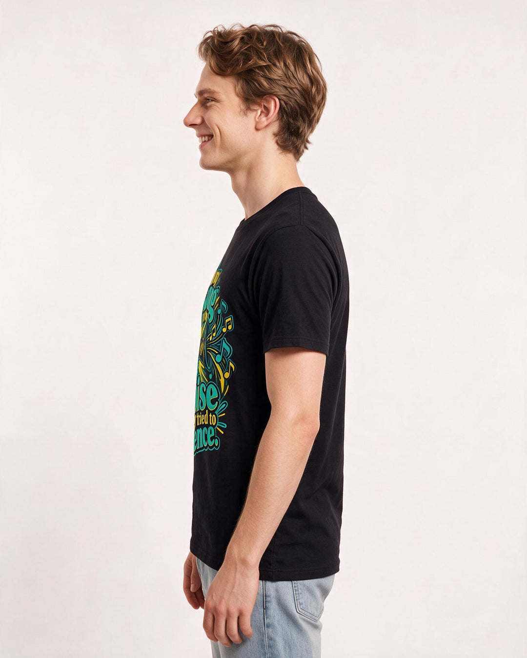 Pride Black T-Shirt for Men – Everyday Expression Graphic Tee product image 2