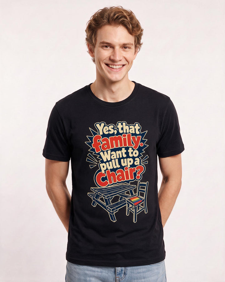 Pride Black T-Shirt for Men – Everyday Expression Graphic Tee product image 3