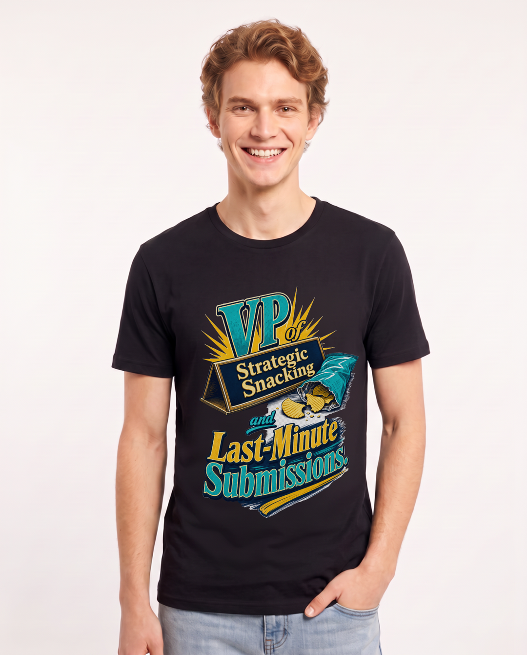 Graduation Black T-Shirt for Men – Everyday Expression Graphic Tee product image 3