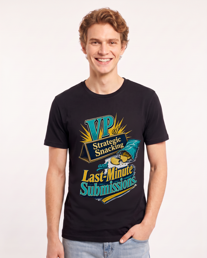 Graduation Black T-Shirt for Men – Everyday Expression Graphic Tee product image 3
