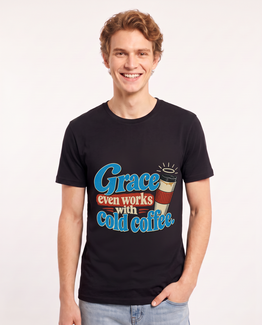 Christian Faith Black T-Shirt for Men – Everyday Expression Graphic Tee product image 3