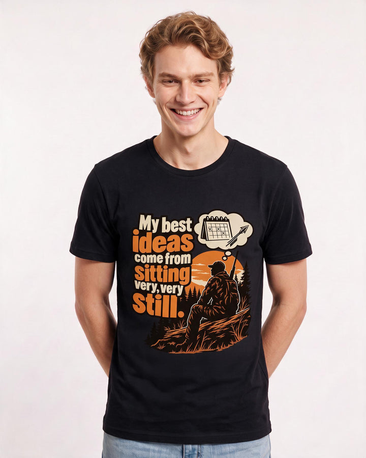 Hunting Black T-Shirt for Men – Everyday Expression Graphic Tee product image 1