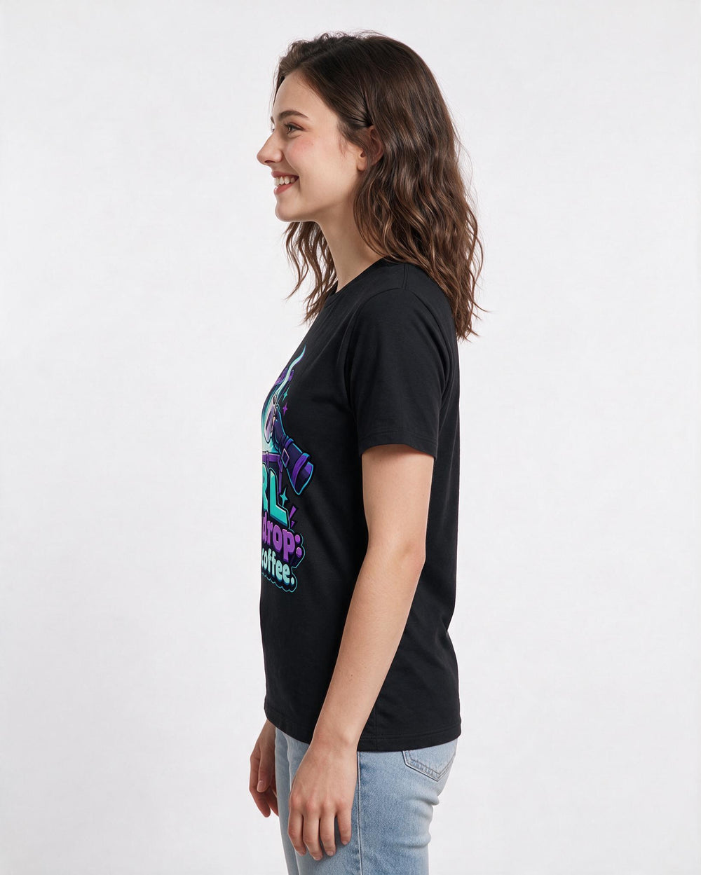 Gaming Black T-Shirt for Women – Game Night Graphic Tee product image 2