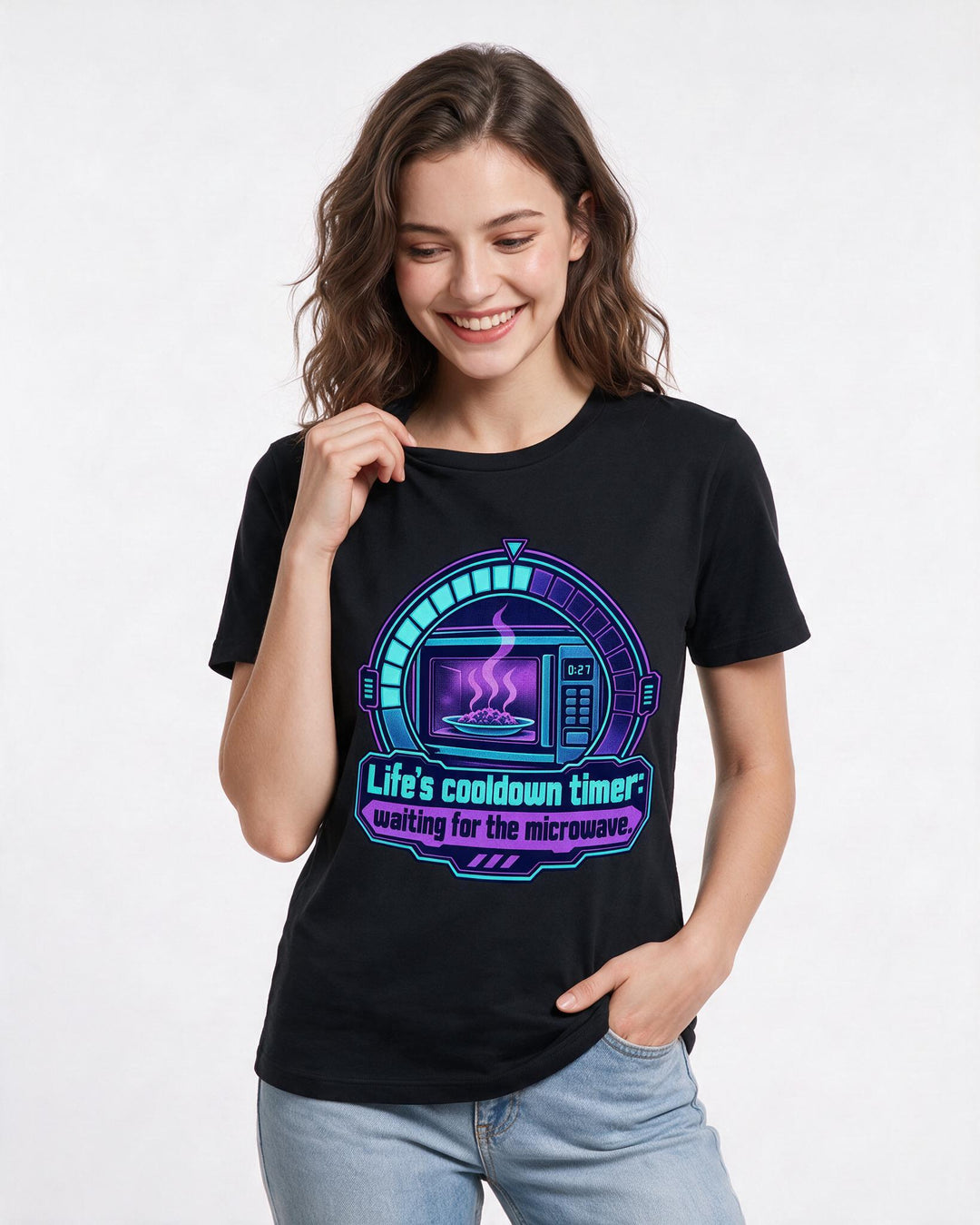Gaming Black T-Shirt for Women – Game Night Graphic Tee product image 1