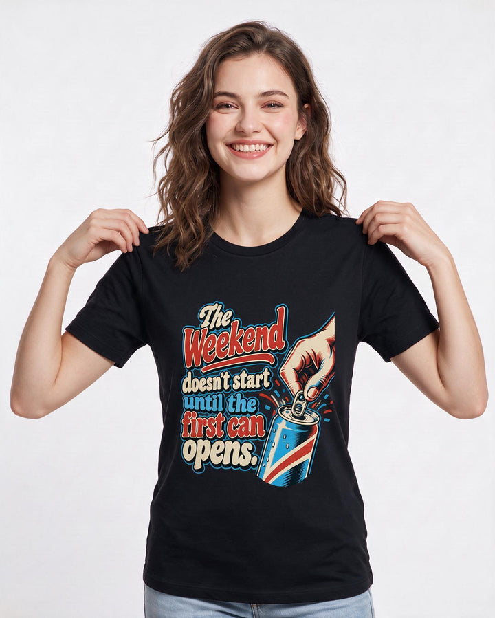 Beer Black T-Shirt for Women – Everyday Expression Graphic Tee product image 1