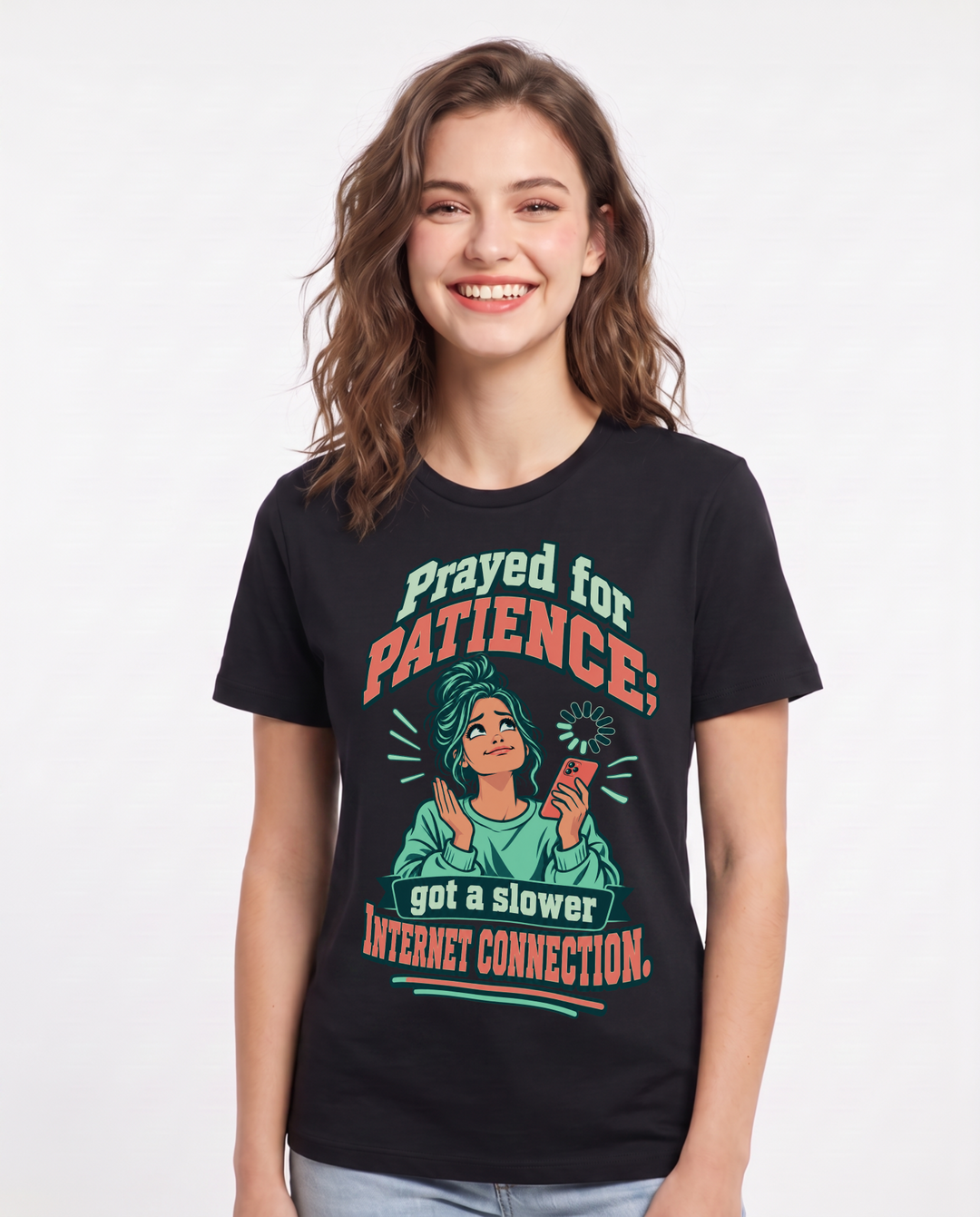 Christian Faith Black T-Shirt for Women – Everyday Expression Graphic Tee product image 3