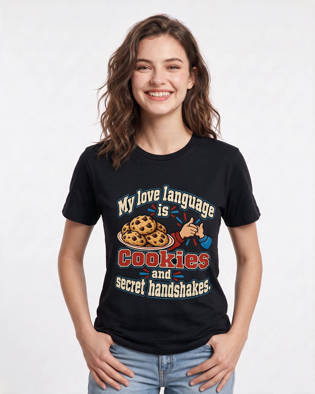 Grandparent Black T-Shirt for Women – Everyday Expression Graphic Tee product image 1