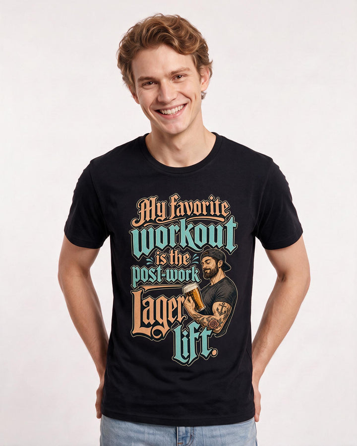 Beer Black T-Shirt for Men – Everyday Expression Graphic Tee product image 1