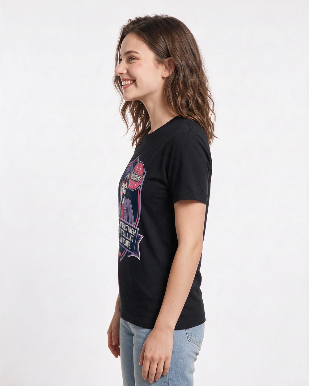 Pride Black T-Shirt for Women – Everyday Expression Graphic Tee product image 2