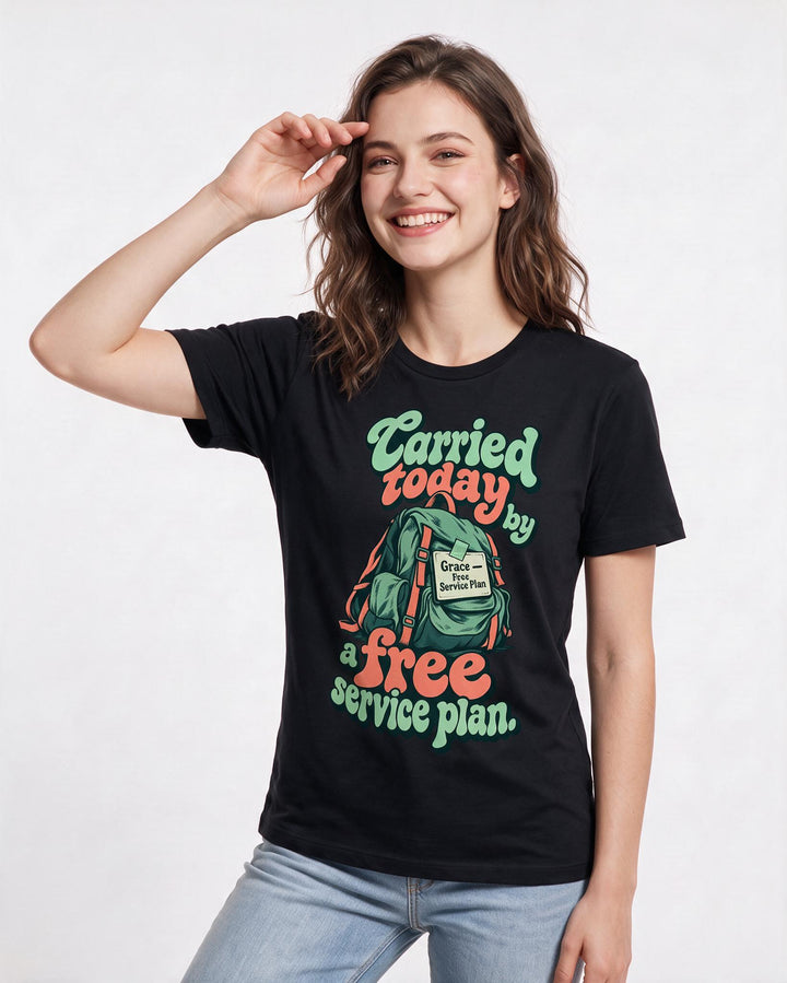 Christian Faith Black T-Shirt for Women – Everyday Expression Graphic Tee product image 1