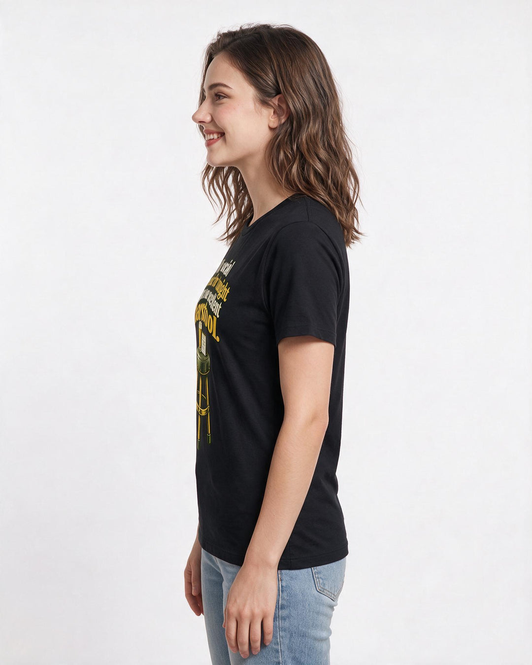 Beer Black T-Shirt for Women – Everyday Expression Graphic Tee product image 2