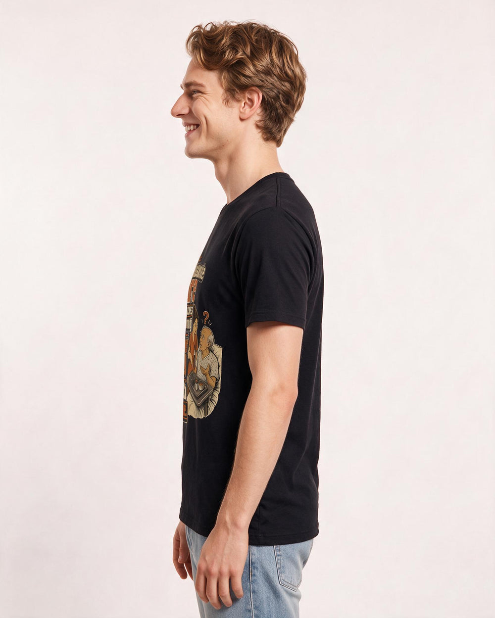 Nurse Black T-Shirt for Men – Nursing Life Graphic Tee product image 2