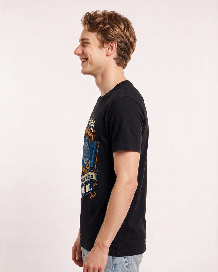 Neurodiversity Black T-Shirt for Men – Everyday Expression Graphic Tee product image 2