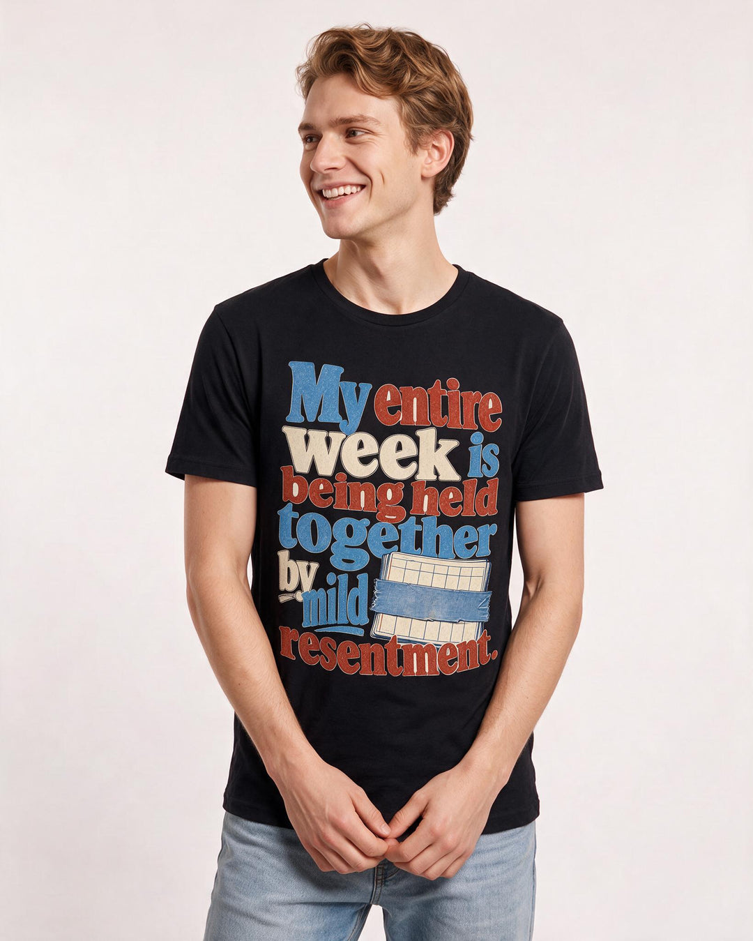 Meme Black T-Shirt for Men – Everyday Expression Graphic Tee product image 1