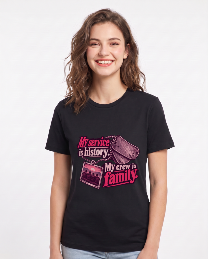 Veteran Black T-Shirt for Women – Everyday Expression Graphic Tee product image 3