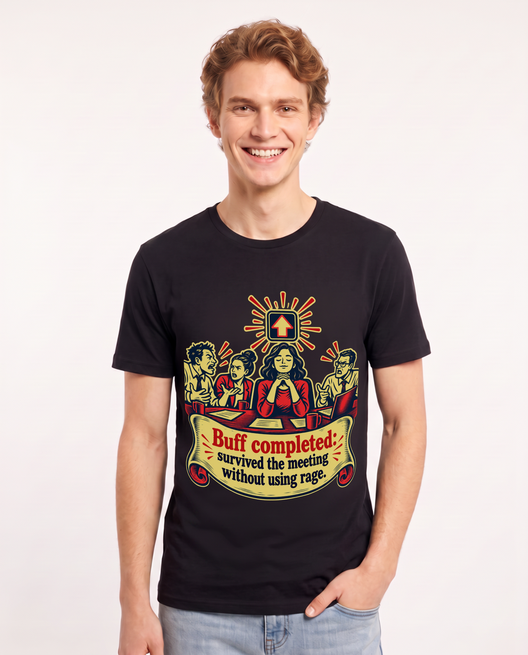 Gaming Black T-Shirt for Men – Game Night Graphic Tee product image 3