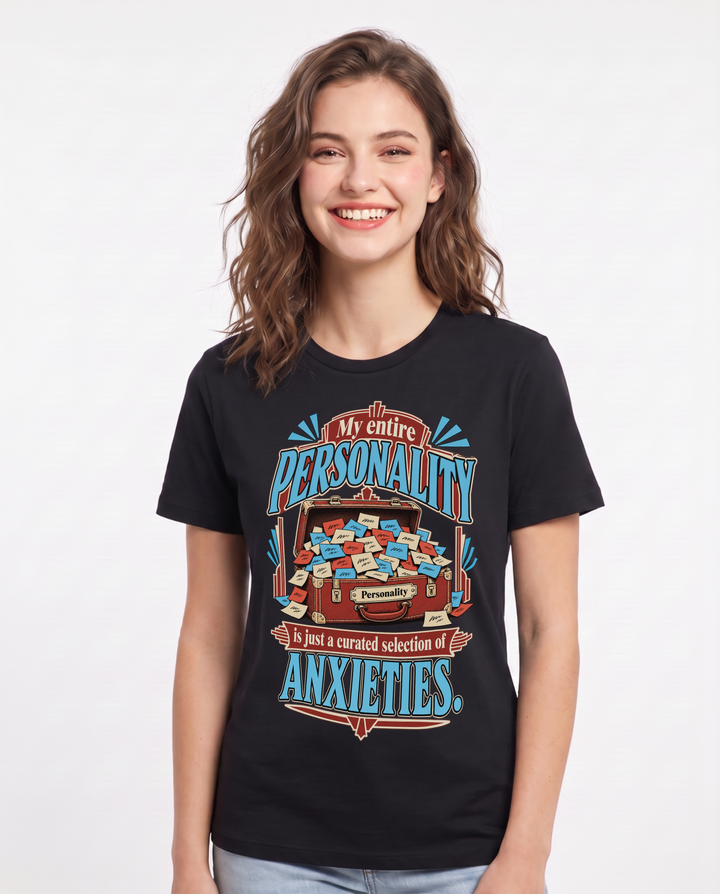 Meme Black T-Shirt for Women – Everyday Expression Graphic Tee product image 3