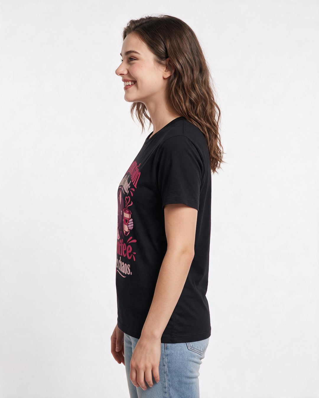Nurse Black T-Shirt for Women – Nursing Life Graphic Tee product image 2