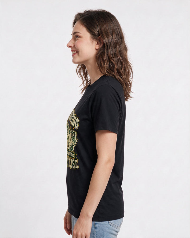 Gaming Black T-Shirt for Women – Game Night Graphic Tee product image 2