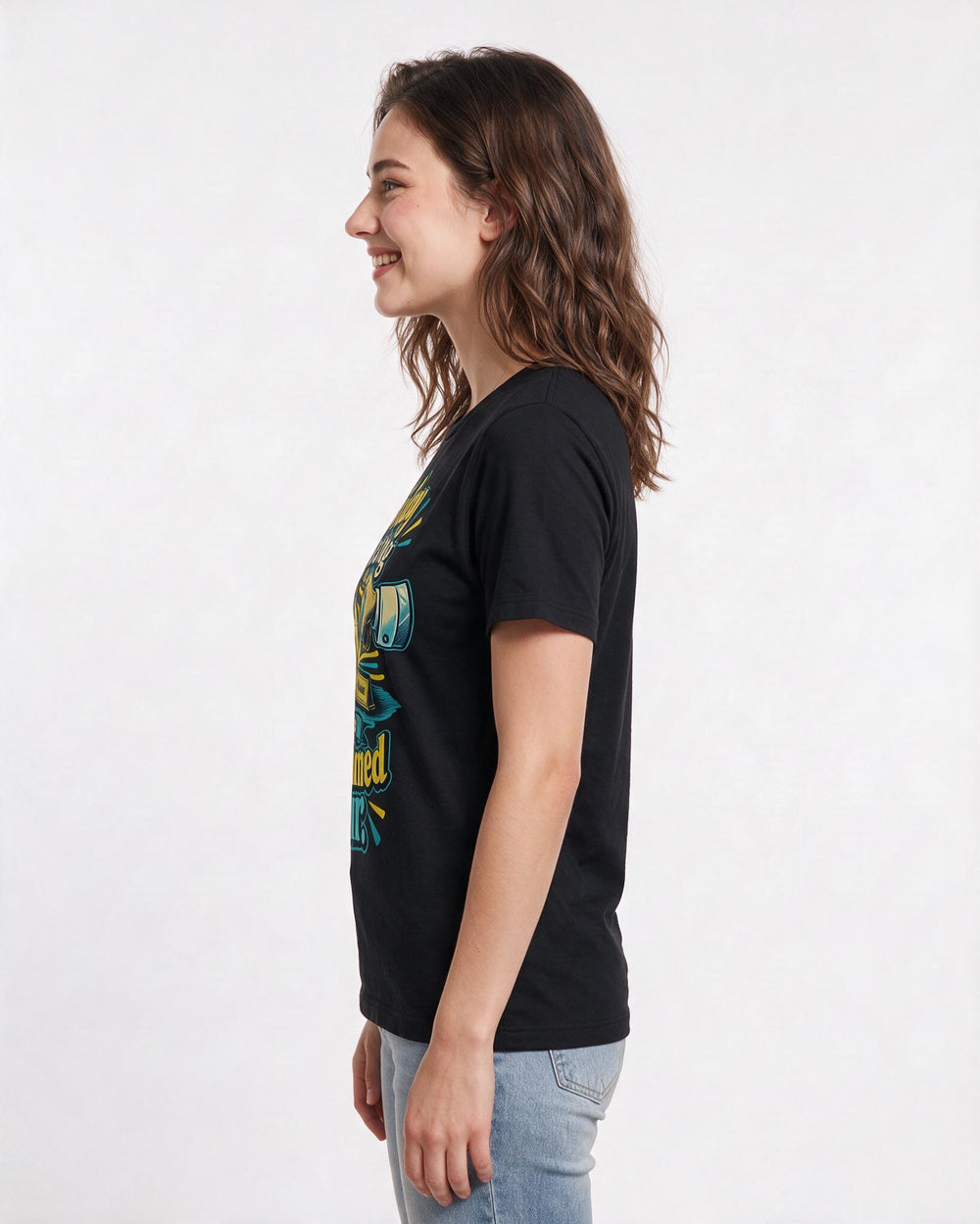 Beer Black T-Shirt for Women – Everyday Expression Graphic Tee product image 2