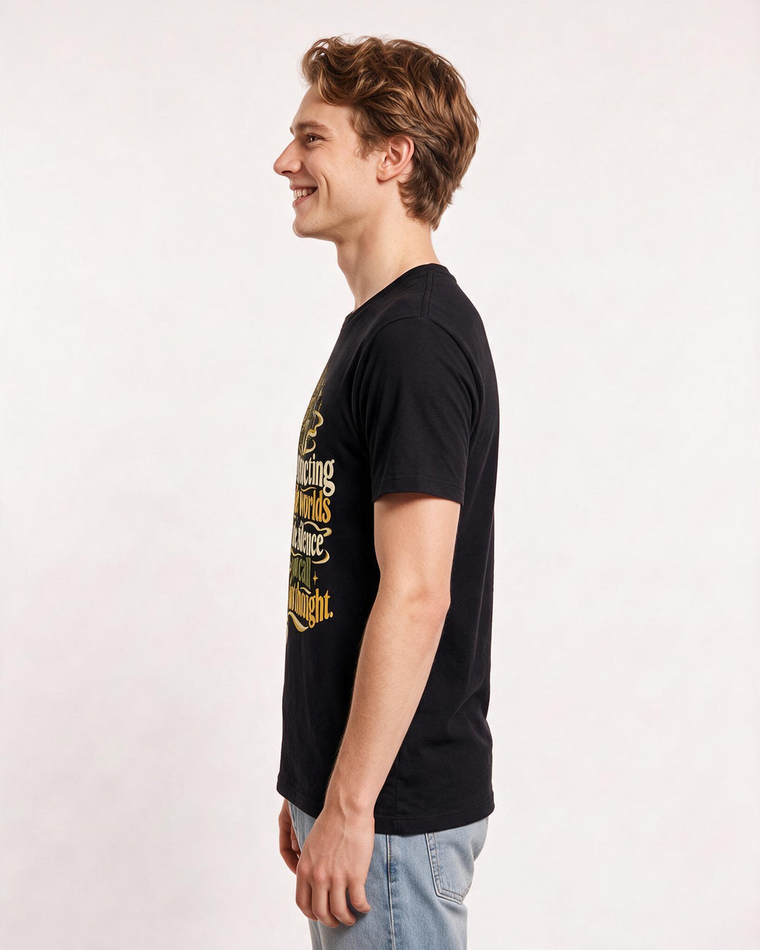 Neurodiversity Black T-Shirt for Men – Everyday Expression Graphic Tee product image 2