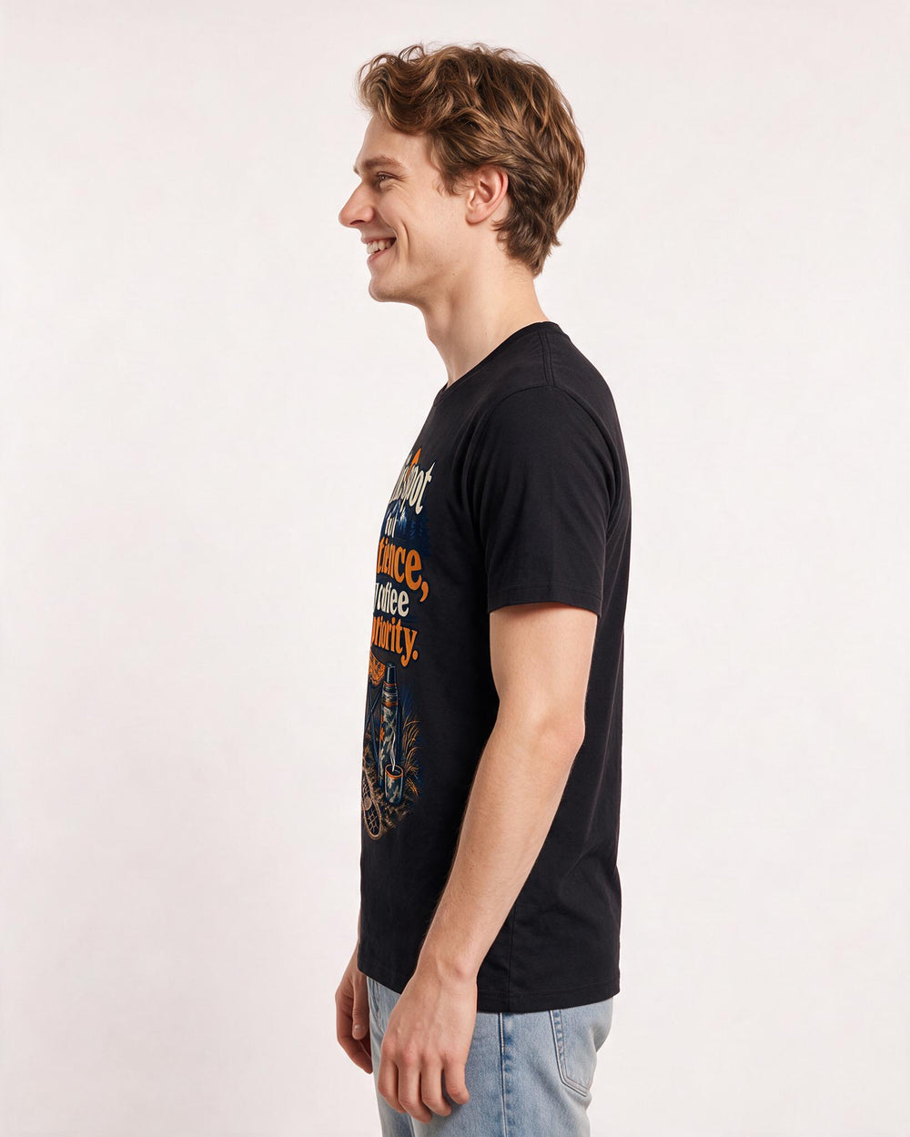 Hunting Black T-Shirt for Men – Everyday Expression Graphic Tee product image 2