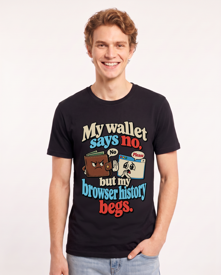 Meme Black T-Shirt for Men – Everyday Expression Graphic Tee product image 3