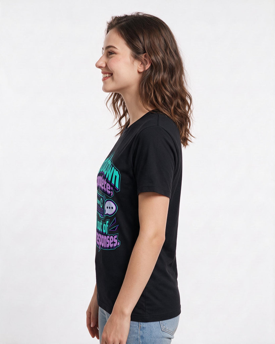 Gaming Black T-Shirt for Women – Game Night Graphic Tee product image 2