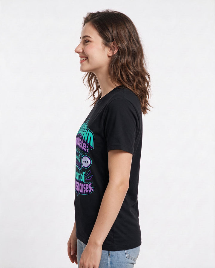 Gaming Black T-Shirt for Women – Game Night Graphic Tee product image 2