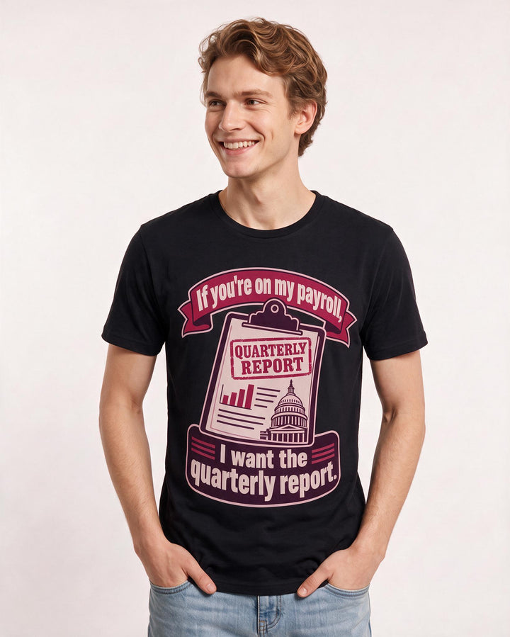 Political Statement Black T-Shirt for Men – Everyday Expression Graphic Tee product image 1