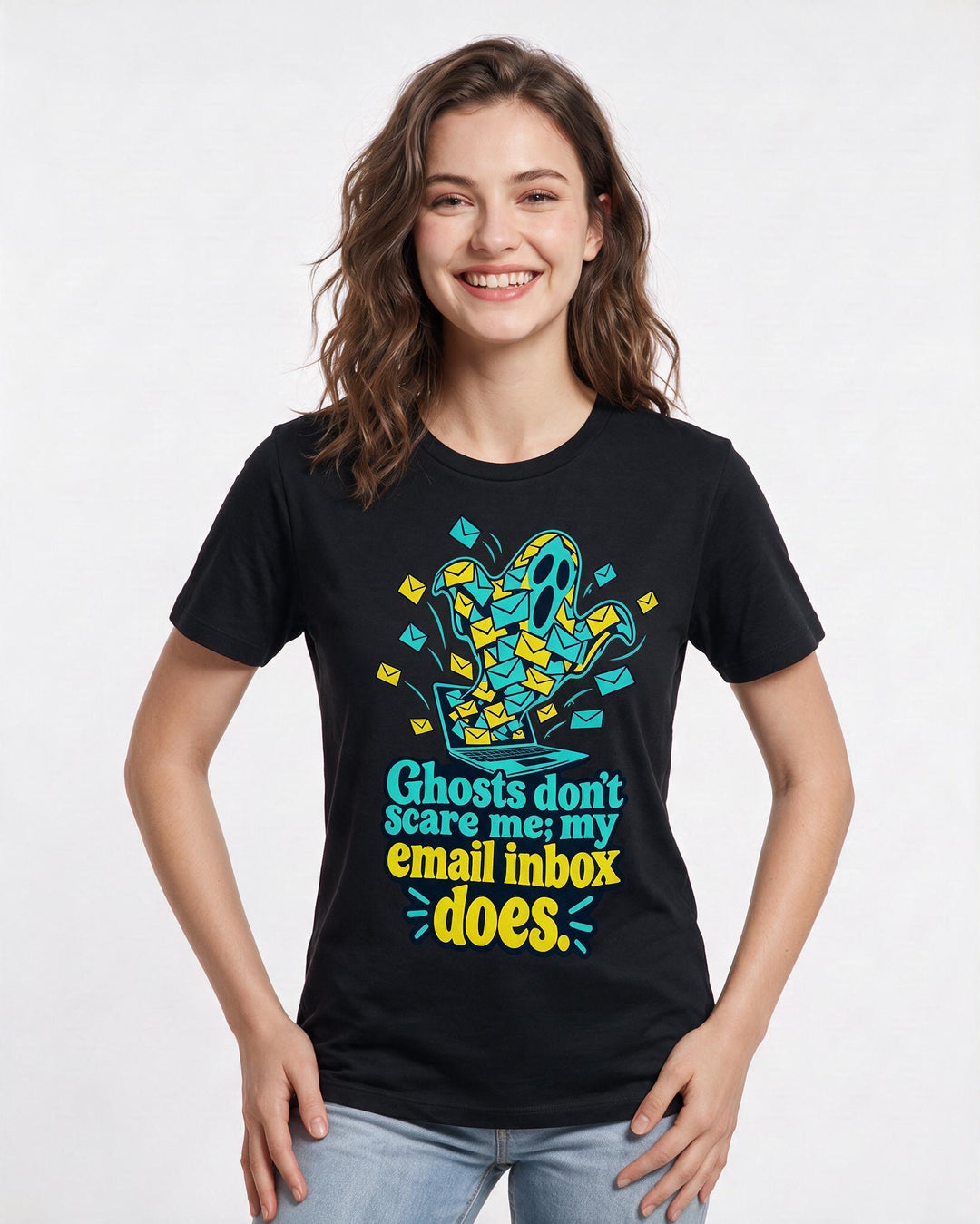 Halloween Black T-Shirt for Women – Halloween Theme Graphic Tee product image 1