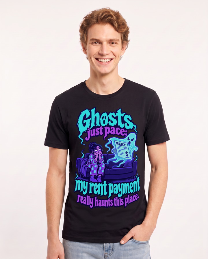 Halloween Black T-Shirt for Men – Halloween Theme Graphic Tee product image 3