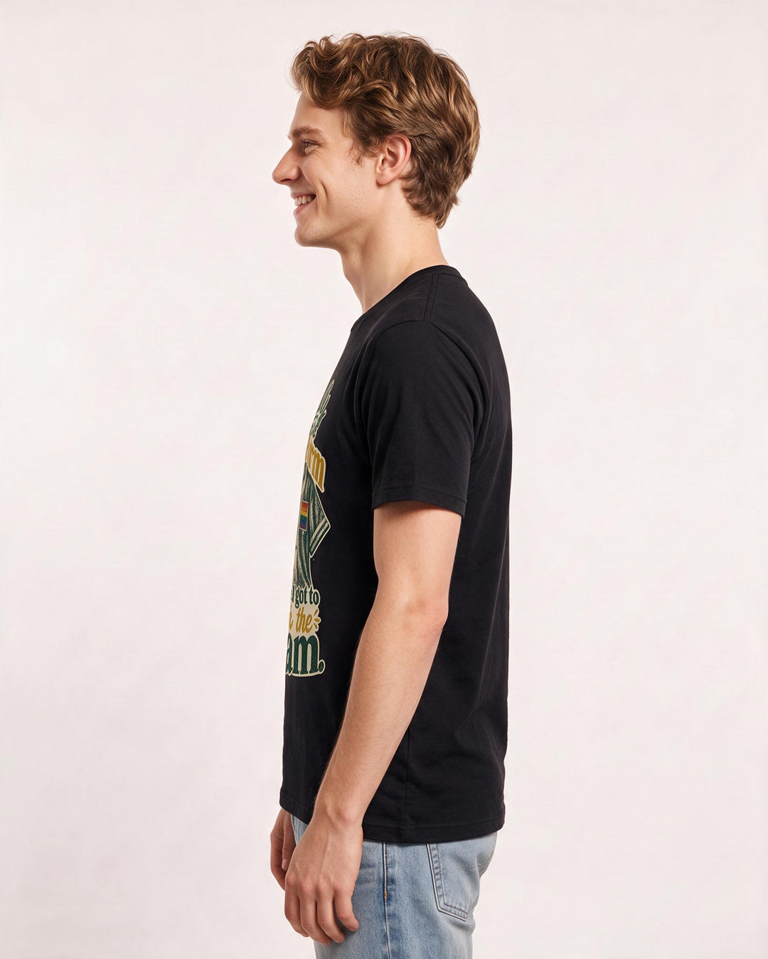 Pride Black T-Shirt for Men – Everyday Expression Graphic Tee product image 2