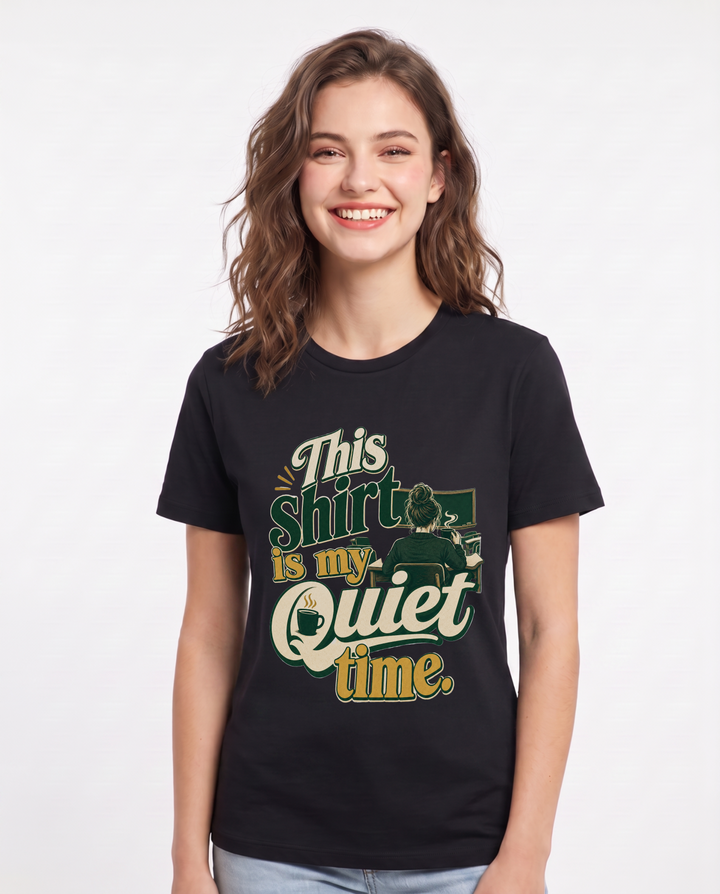 Teacher Black T-Shirt for Women – Everyday Expression Graphic Tee product image 3