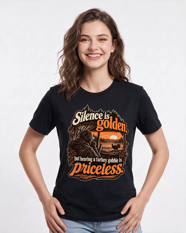 Hunting Black T-Shirt for Women – Everyday Expression Graphic Tee product image 1