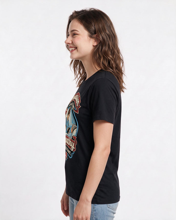 Nurse Black T-Shirt for Women – Nursing Life Graphic Tee product image 2