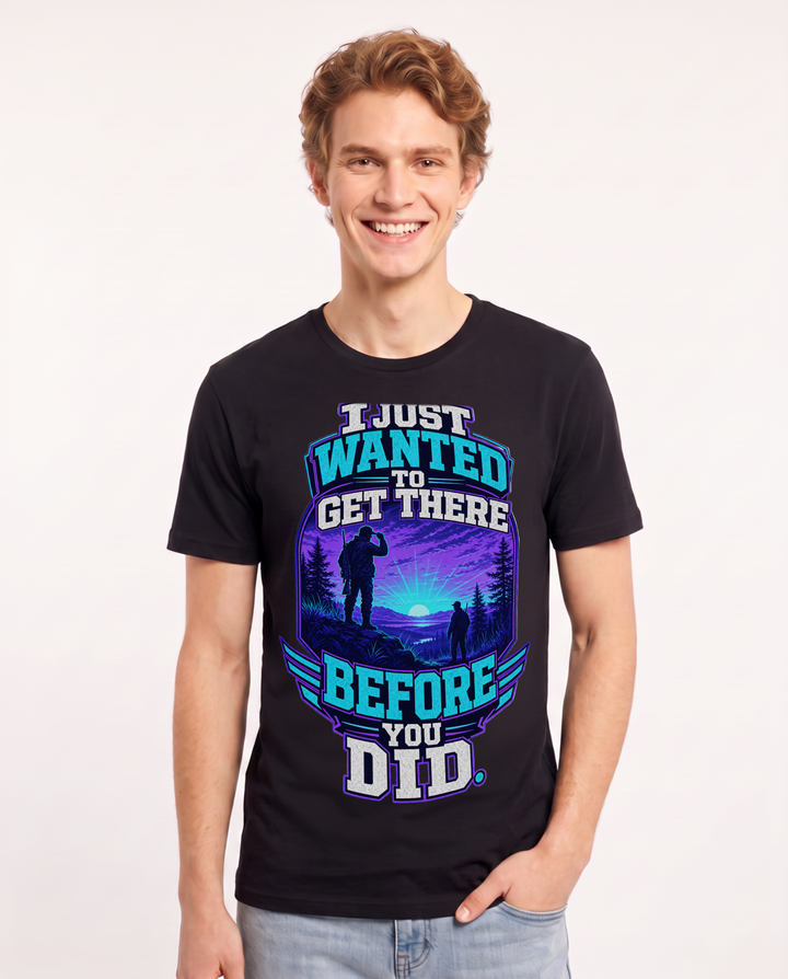 Hunting Black T-Shirt for Men – Everyday Expression Graphic Tee product image 3