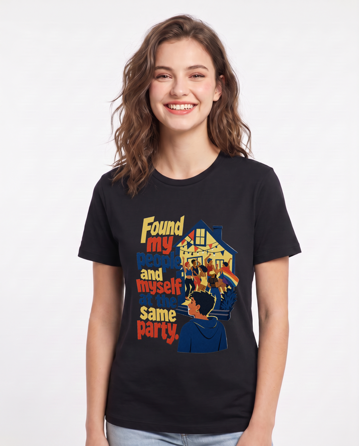 Pride Black T-Shirt for Women – Everyday Expression Graphic Tee product image 1