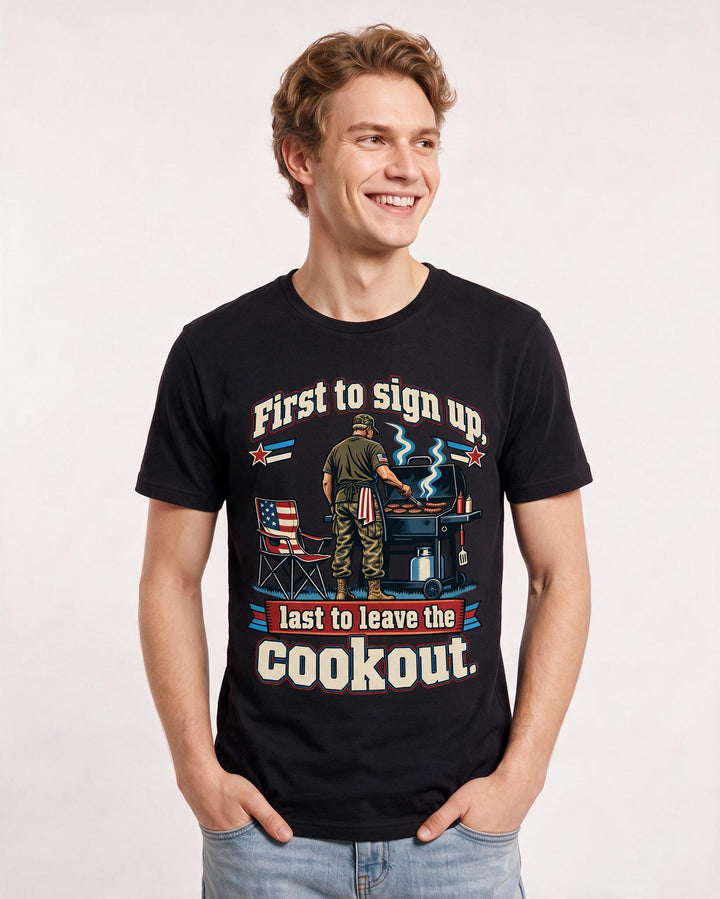 Veteran Black T-Shirt for Men – Everyday Expression Graphic Tee product image 1