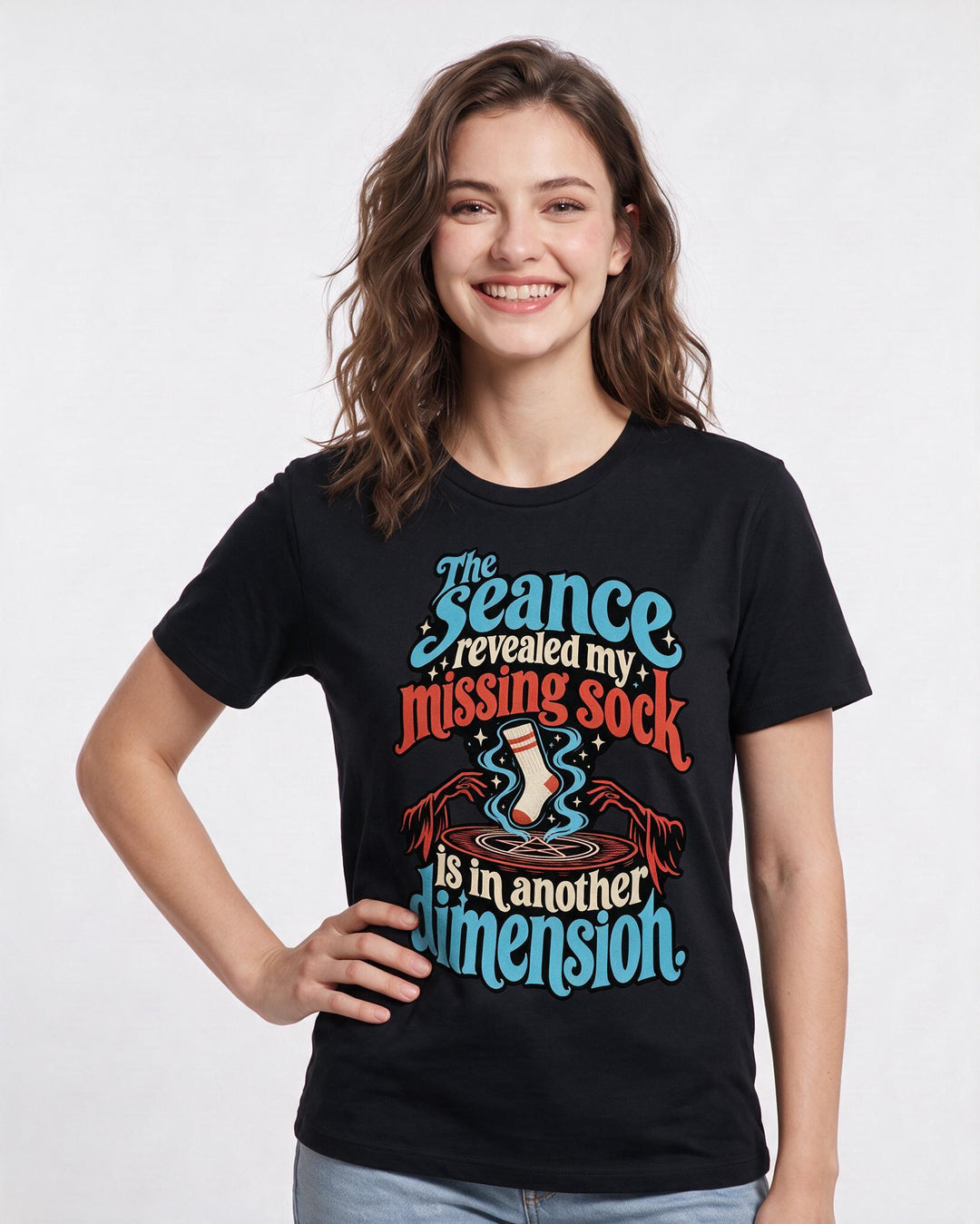 Halloween Black T-Shirt for Women – Halloween Theme Graphic Tee product image 1