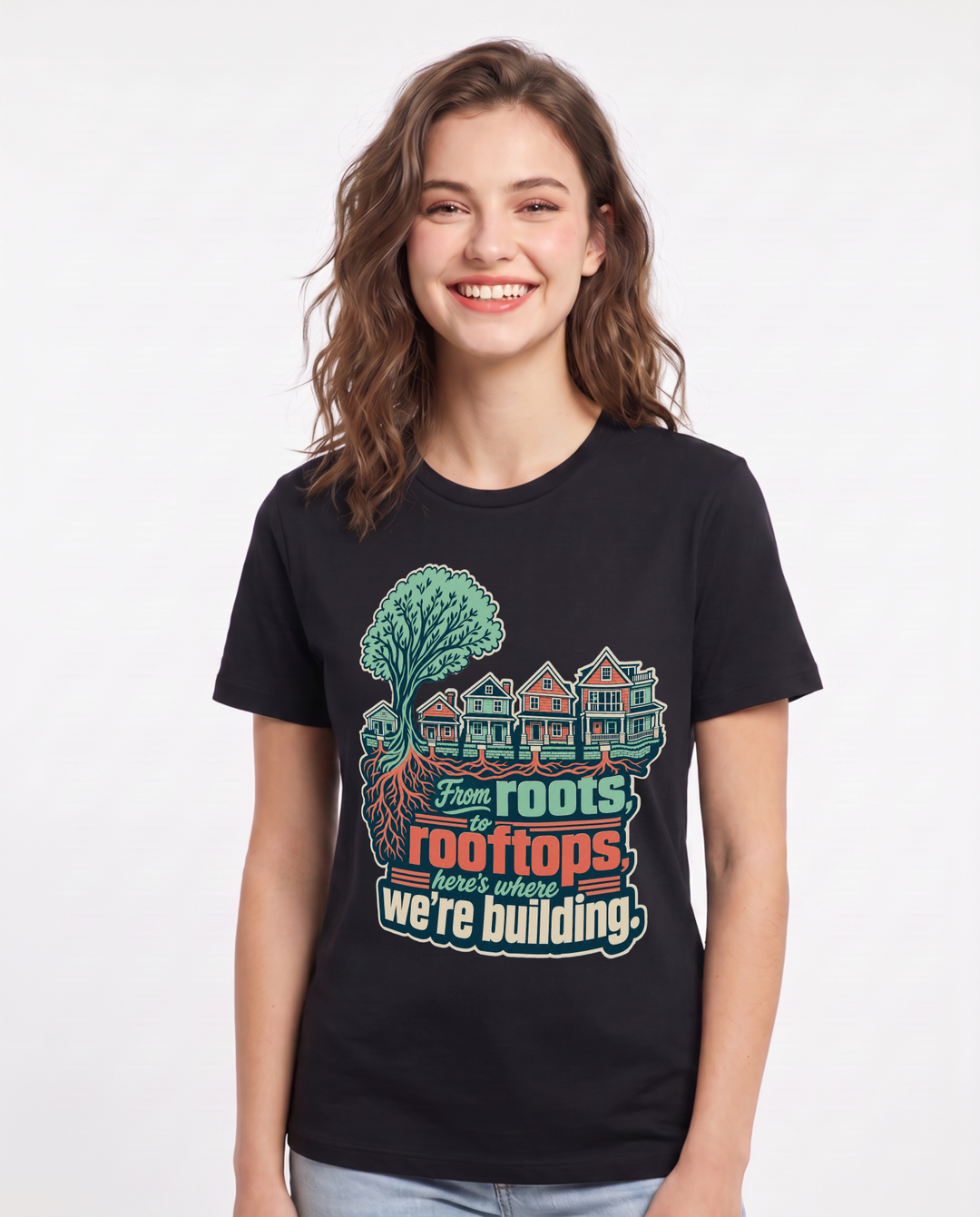 Patriotic Black T-Shirt for Women – Everyday Expression Graphic Tee product image 3