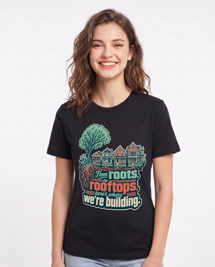Patriotic Black T-Shirt for Women – Everyday Expression Graphic Tee product image 3