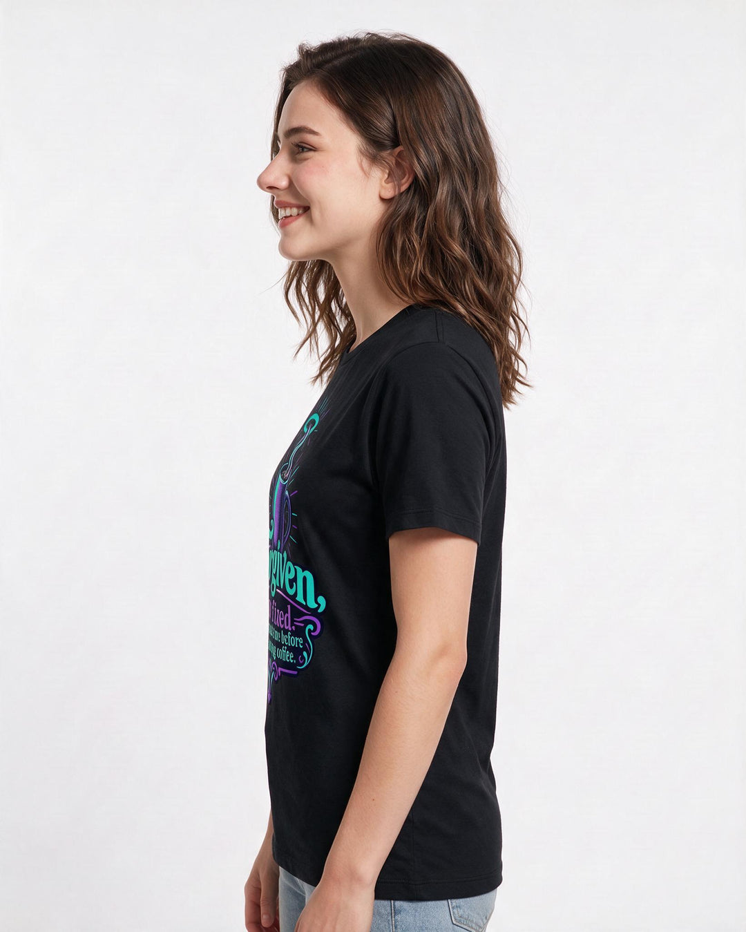 Christian Faith Black T-Shirt for Women – Everyday Expression Graphic Tee product image 2
