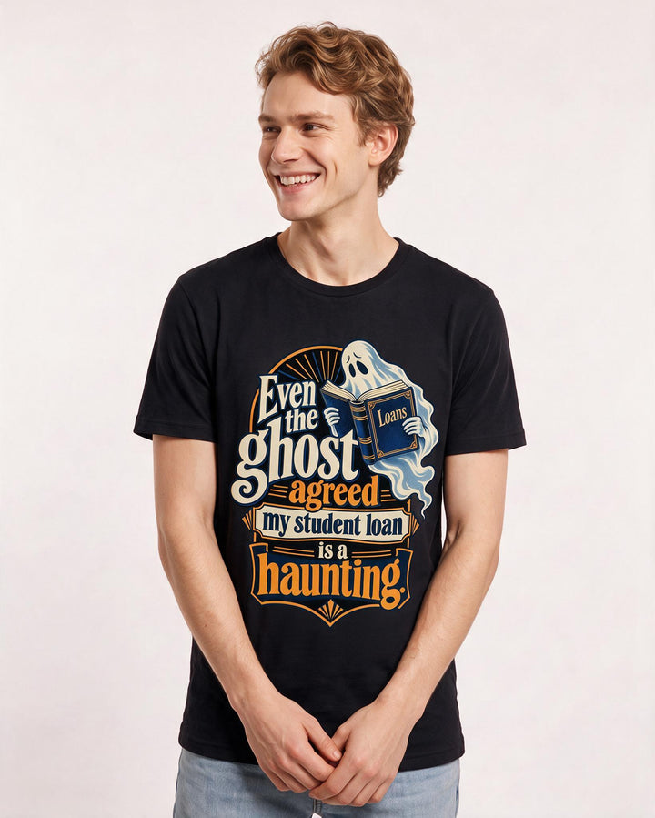 Halloween Black T-Shirt for Men – Halloween Theme Graphic Tee product image 1