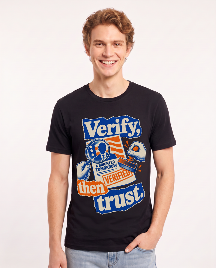 Political Statement Black T-Shirt for Men – Everyday Expression Graphic Tee product image 3