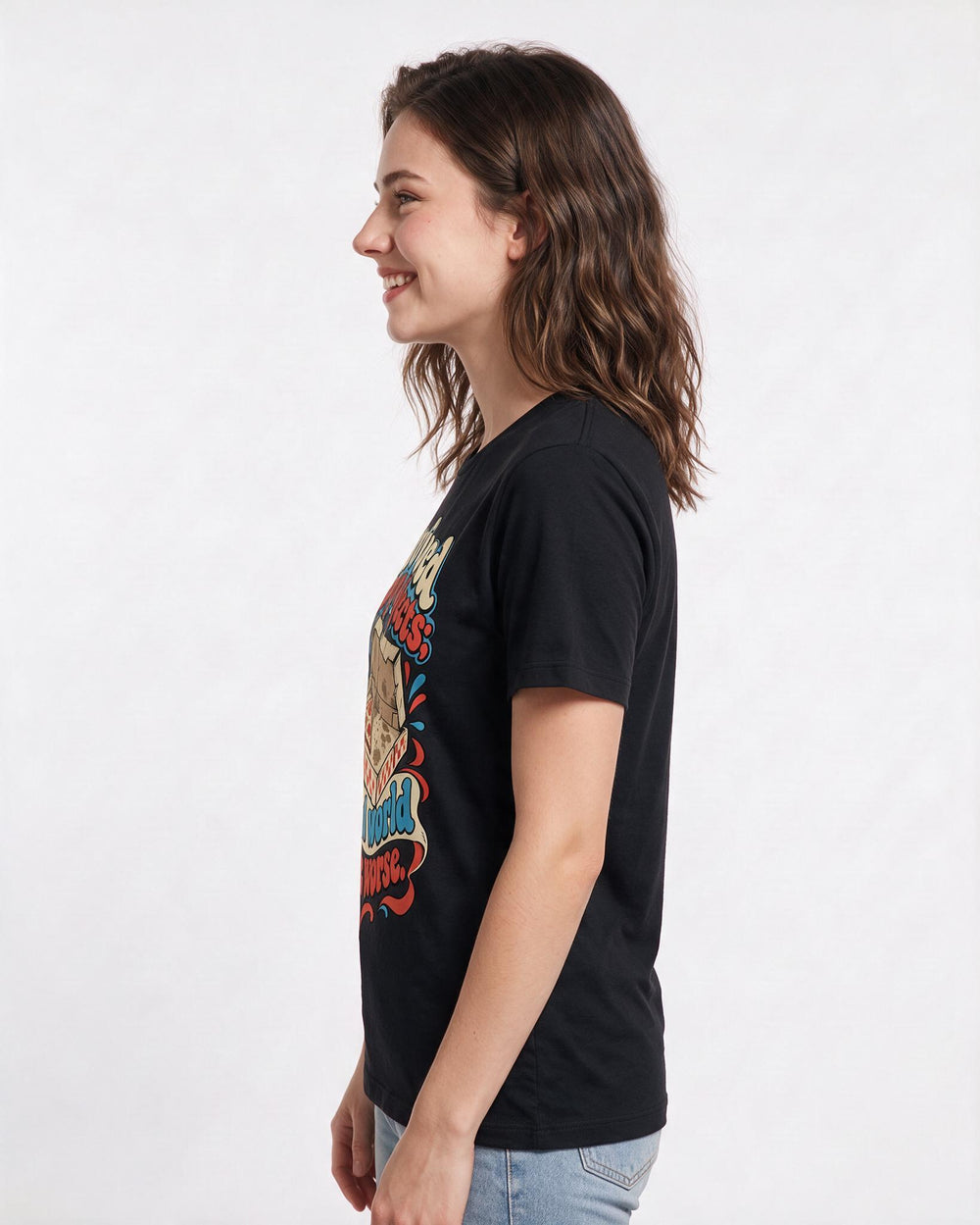 Graduation Black T-Shirt for Women – Everyday Expression Graphic Tee product image 2